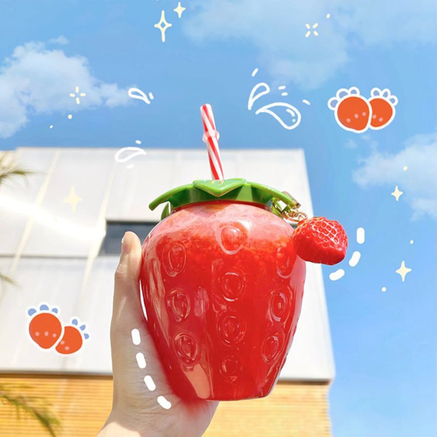 Cute Strawberry Bottle