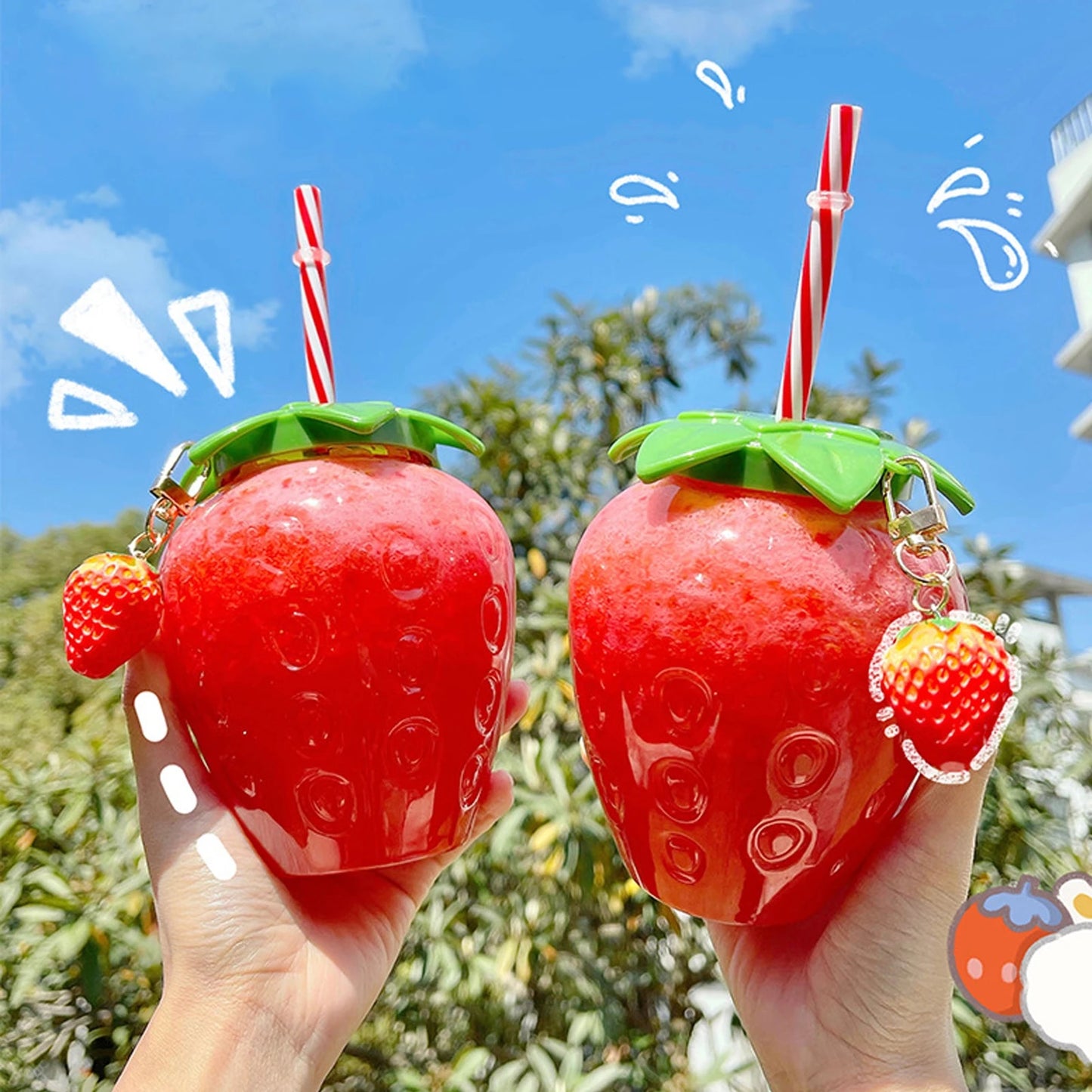 Cute Strawberry Bottle