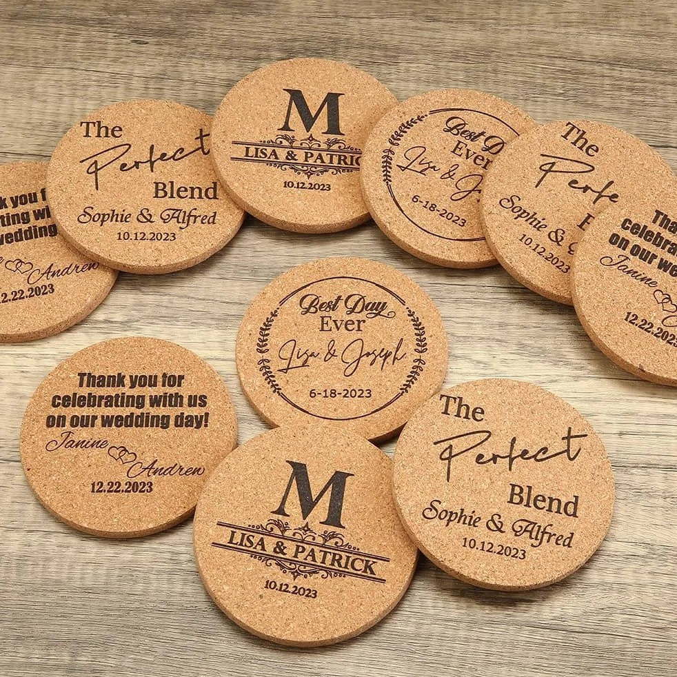Personalized Cork Coaster