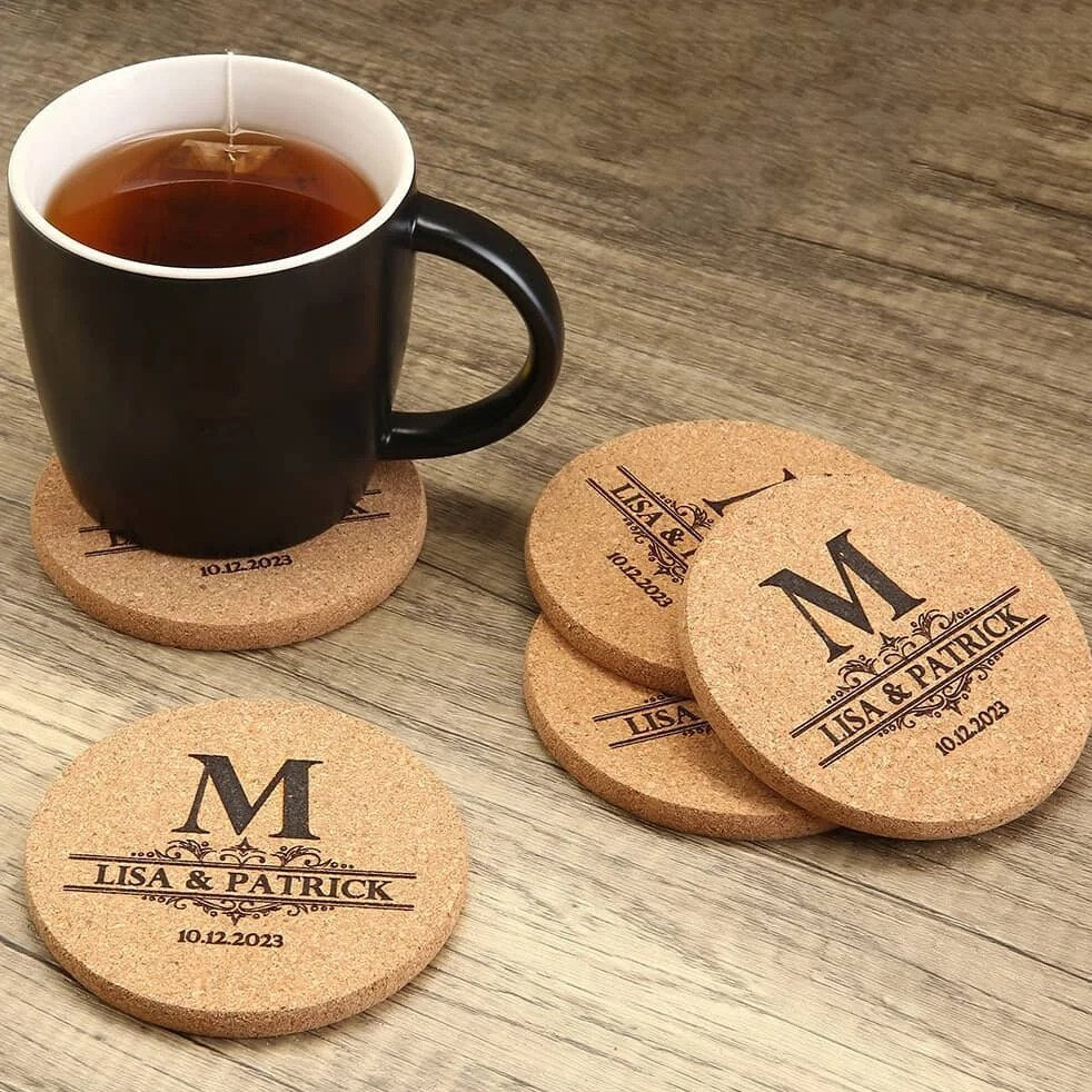 Personalized Cork Coaster