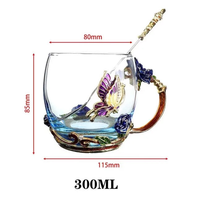 Crystal Cup Flower Tea