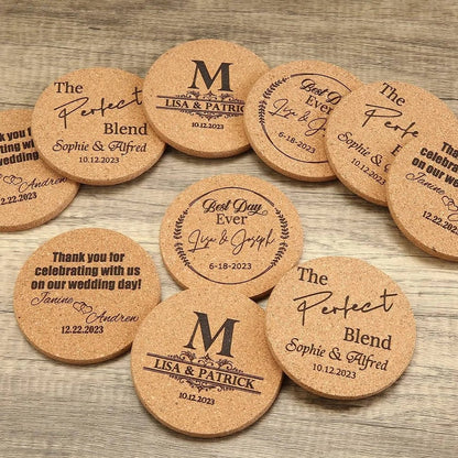 Personalized Cork Coaster